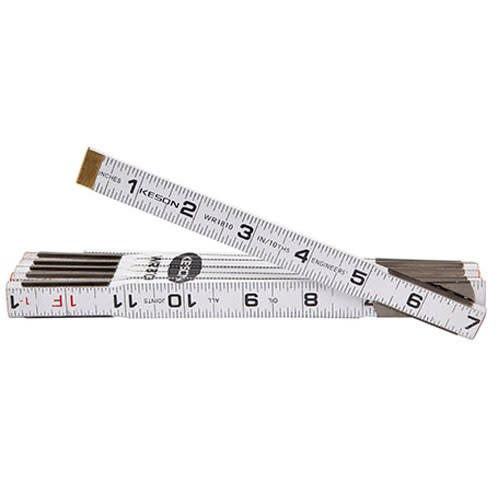 Keson Engineers' Folding Wood Tape Measure 6'