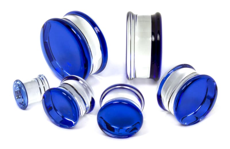 Colorfront Plugs - Light Cobalt - Double Flare