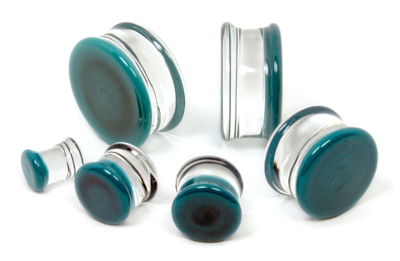 Colorfront Plugs - Light Aqua - Double Flare