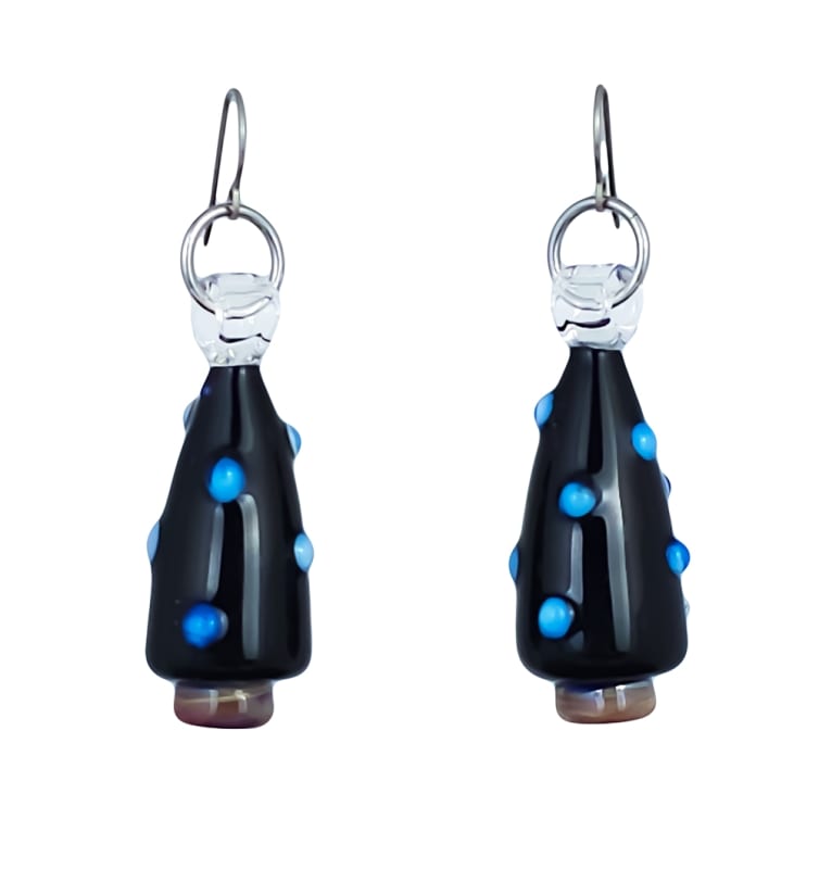 Christmas Tree 18g Earrings - Black