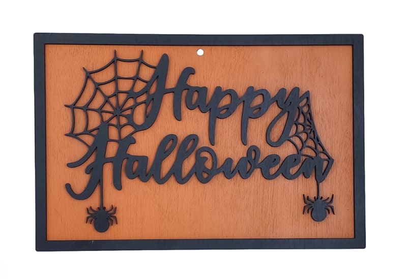 Signs - Happy Halloween Orange and Black