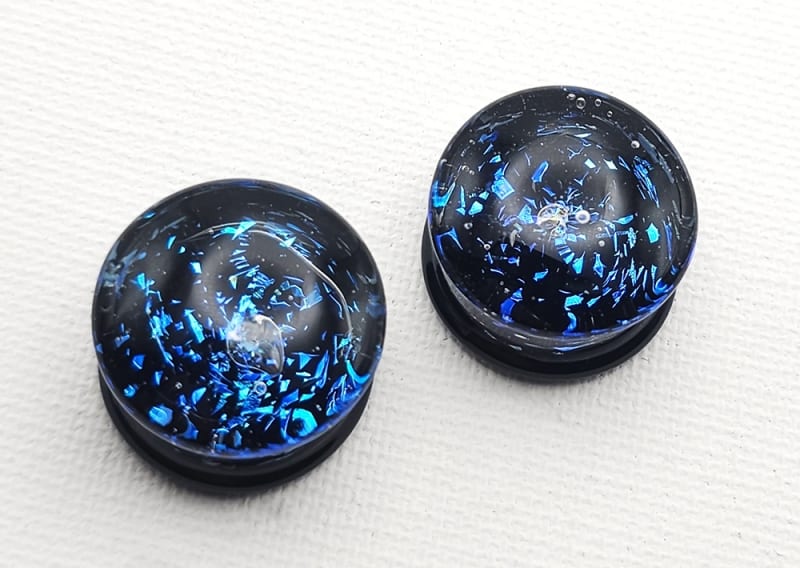 19mm - Blue Galaxy - Double Flare