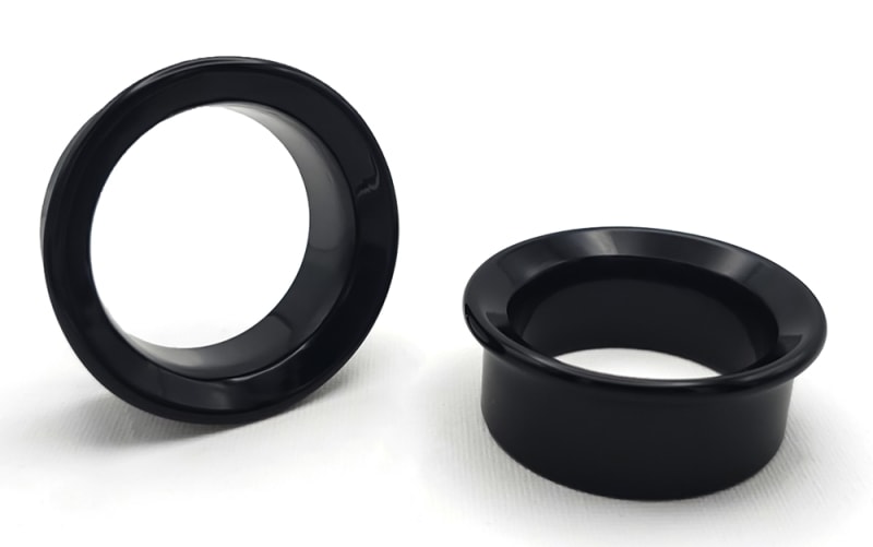 Tunnels - Black Eyelets - 44mm