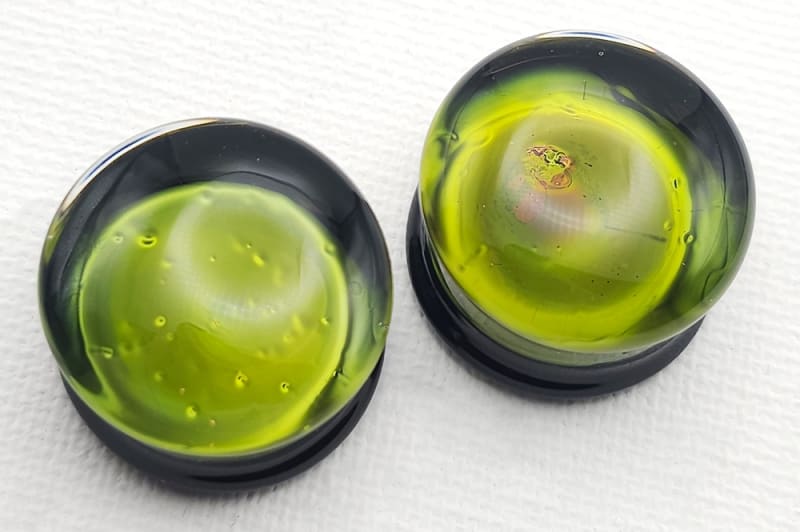 19mm - Green Gold Hue - Double Flare