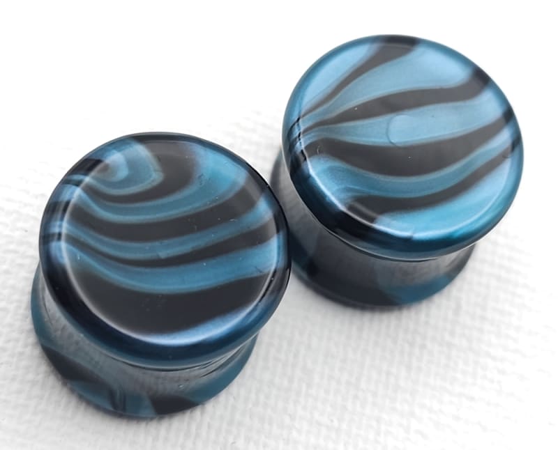 16mm - Ocean and Black Borostone - Double Flare