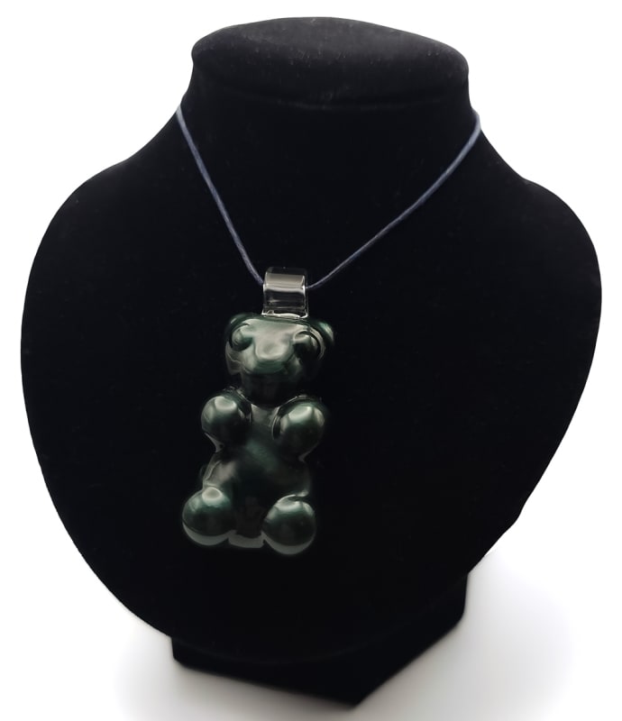 Pendant - Indigo Sparkle Gummy Bear