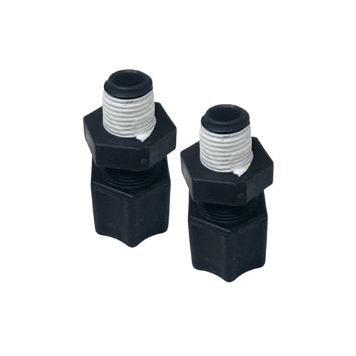3/8 Inch Black Kynar Tubing Connector, BKF-64