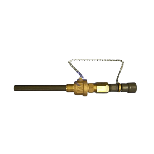 1-1/2" Brass Retractable Corporation Stop | PVC Wetted Diffuser | CS-113-PVC 1-1/2" Brass Retractable Corporation Stop | PVC Wetted Diffuser | CS-113-PVC