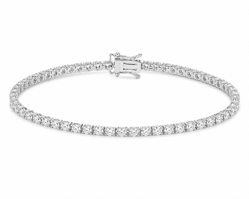 2 Carat Diamond Tennis Bracelet in 14K White Gold