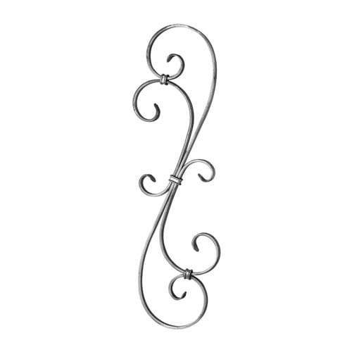 S-Scroll Flat 1/2 " X 1/4" Matl  7-9/32" X 25-5/8"