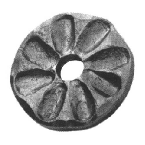 Rosette 2-9/16" Dia 19/32" Hole 5/16" Matl