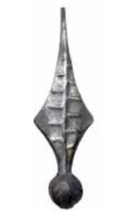 Spear Point Forged 1-3/16" 6-11/16" H