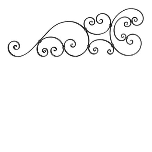 Scroll For Gatetop Matl 5/8" X 5/16" 51 3/16"W X 1