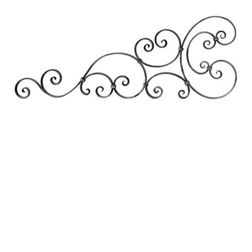 Scroll For Gatetop Matl 5/8" X 5/16" 48 1/4"W X 17