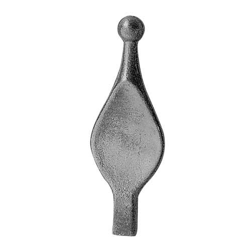 Spear Point Stamped 9/16" Dia Base 5-1/2"H 1-13/16