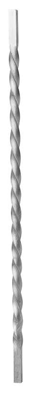 Picket 3/4" Aluminum Twisted Solid 39-1/2" H