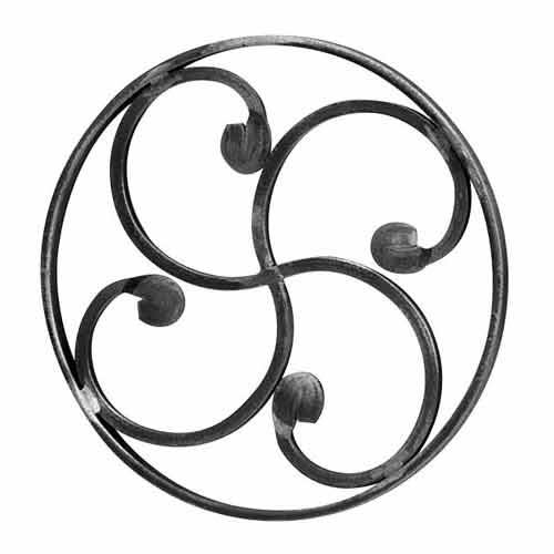 Rosette 9 7/8" Dia. 1/2"X1/4" Matl