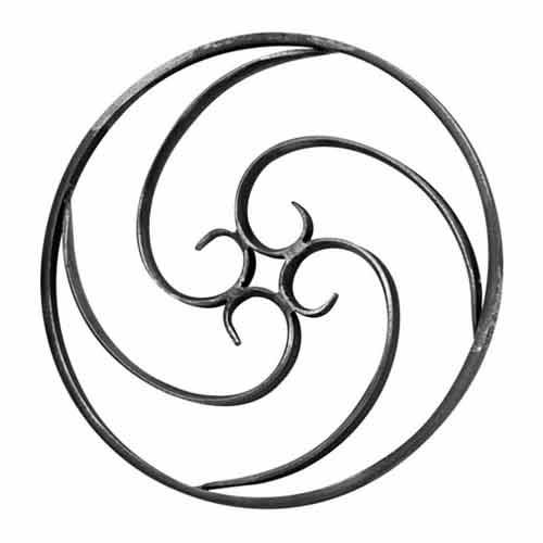 Rosette 9 7/8" Dia. 1/2"X1/4" Matl