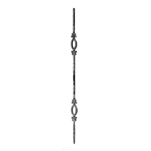 PICKET 9/16" SQ W/DBL OVALS 39-3/8"H