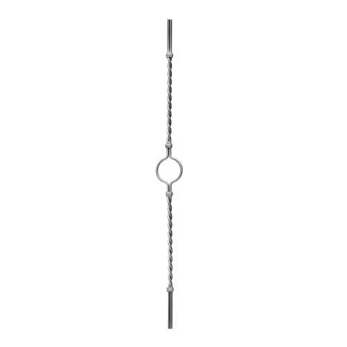 Picket Double Bar Twisted W/Circle 5/16" X 5/8" 3-