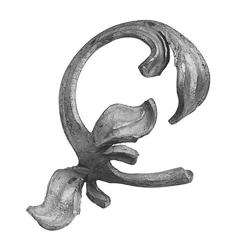 Leaf Forged 3/16" Matl 1/2" Dia Left 6-5/16" X 3-1