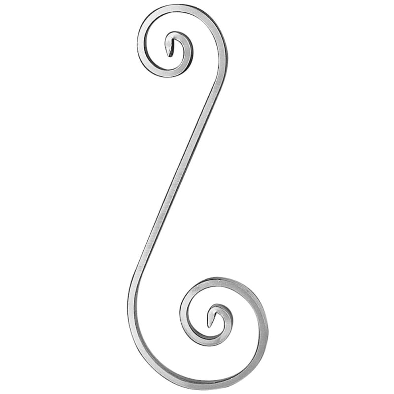 S-SCROLL  ALUM FRGD ENDS1/2 X 1/4 MTL  4-3/4 X 14-3/16"