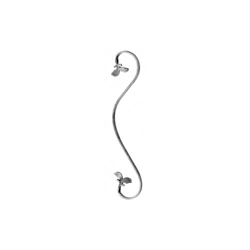 SCROLL 1/2" X 1/4" MTL 4-13/32"W 20-1/16"H (LEFT)