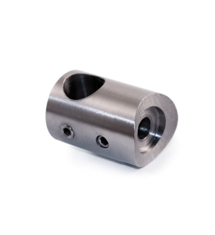 Stainless Steel Bar Holder 1/2" Dia. Hole for 1 1/