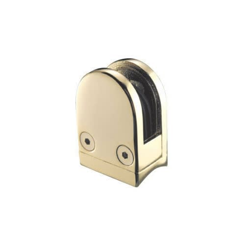 Gold Plated Glass Clamp 1 1/2" x 1 15/16" for Tube
