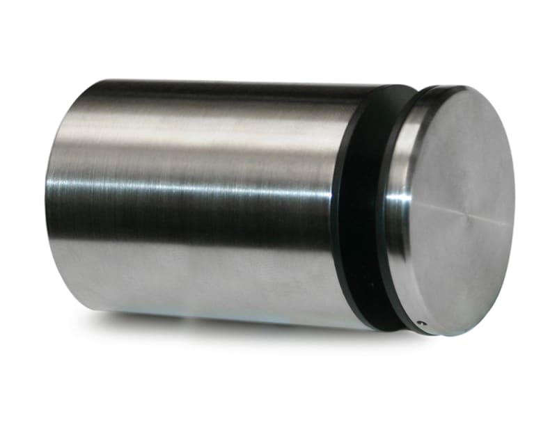 Stainless Steel Rounded Wall Glass Clamp For 5/16" to 11/16" Thickness