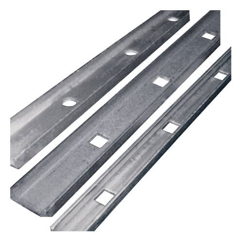 PUNCHED CHANNEL (G) 1-1/2"X1/2"X1/8" SQ HOLE 9/16"