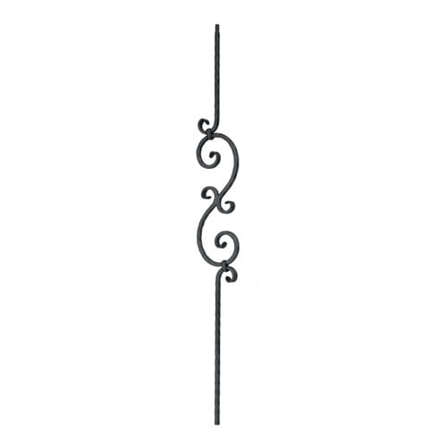 Scroll design, 1/2" sq. x 5 5/16" wide