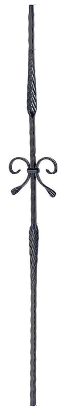 Single ribbon stamped bar, 9/16" sq.