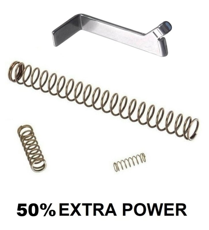 Competition Trigger Spring Kit Plus 3.5 Connector, 50% Extra Power For Glock Gen 5 Fits All Models