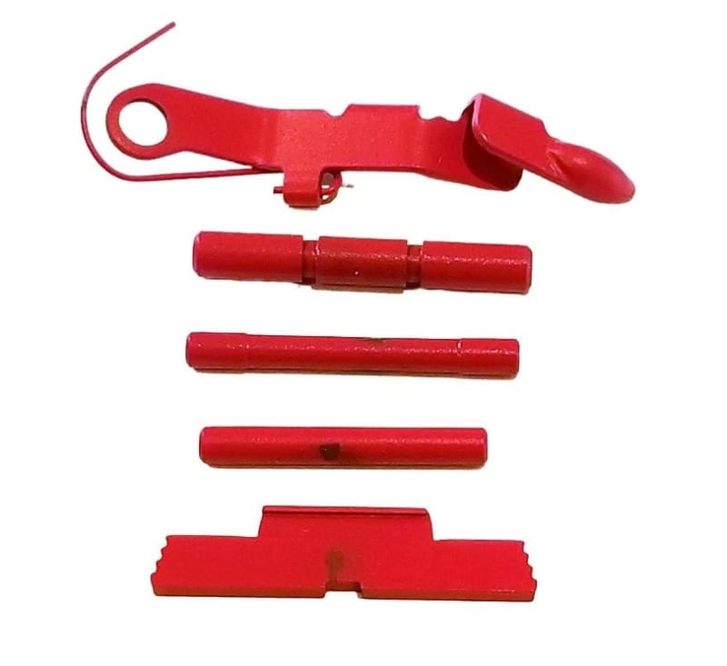 GHOST BULLET Extended Slide Stop Release and Extended Control Kit For GLOCK Gen 1 - 4 USMC Red Cerakote CHOOSE KIT GHOST BULLET Extended Slide Stop Release and Extended Control Kit For GLOCK Gen 1 - 4 USMC Red Cerakote CHOOSE KIT