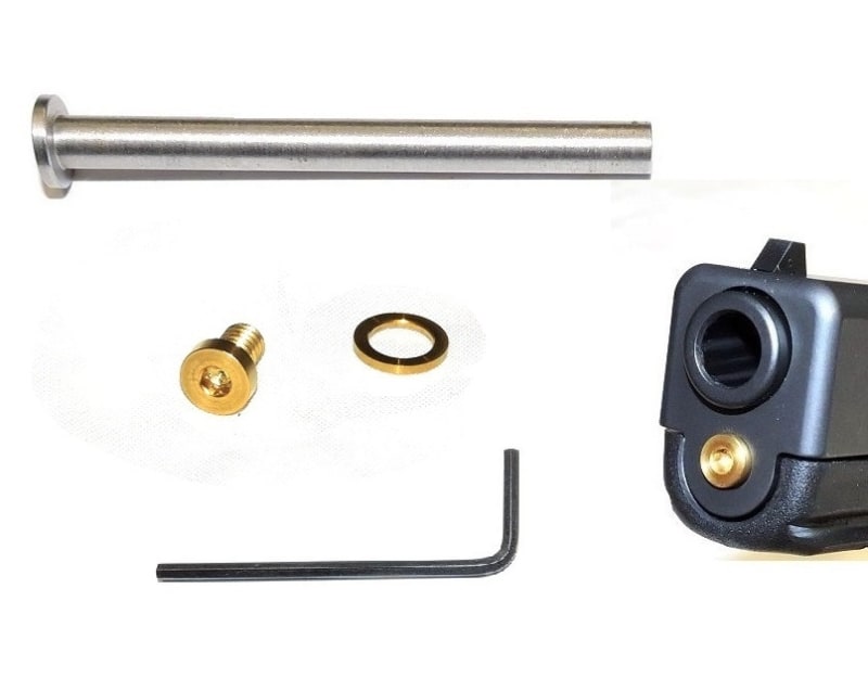 GoTo SPORTS GEAR Stainless Steel Guide Rod With TiN Gold Coated Stainless Steel Screw Head For SMITH & WESSON, SD9 SD40 VE, Full Size M&P GoTo SPORTS GEAR Stainless Steel Guide Rod With TiN Gold Coated Stainless Steel Screw Head For SMITH & WESSON, SD9 SD40 VE, Full Size M&P