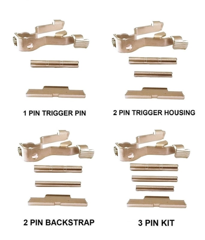 GoTo SPORTS GEAR Chrome Extended Control Kits  With TANGO DOWN Slide Release For Glock 17, 19, 19X, 22, 23, 26, 27, 31, 34, 35, 44, 45 GEN 5 (Price Varies Per Kit)