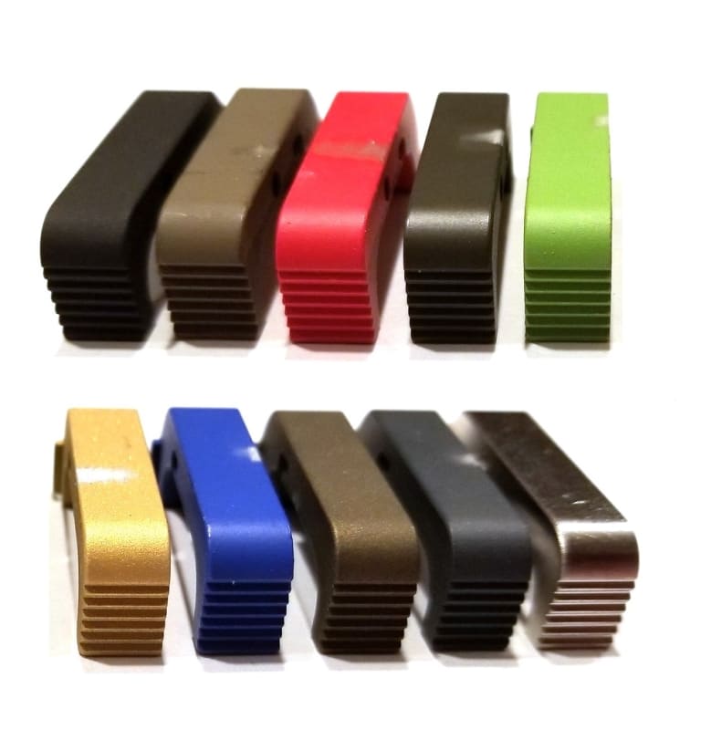 Serrated Aluminum Extended Magazine Release For Glock Gen 4 and 5 Serrated Aluminum Extended Magazine Release For Glock Gen 4 and 5