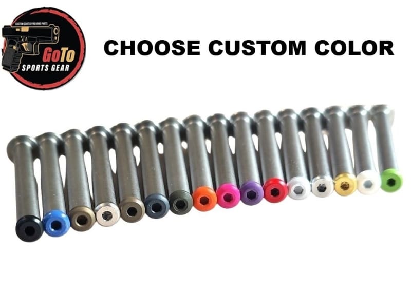 GoTo SPORTS GEAR Stainless Steel Non Captured Guide Rod  For Glock 17, 19, 20 Gen 1 2 3, Cerakote, Chrome, TiN Gold