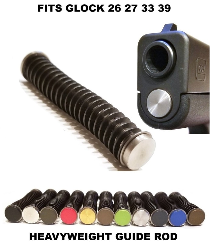 photo of GoTo SPORTS GEAR Stainless Steel Heavyweight Guide Rod Assembly Single Spring For Glock 26 27 33 39 photo of GoTo SPORTS GEAR Stainless Steel Heavyweight Guide Rod Assembly Single Spring For Glock 26 27 33 39