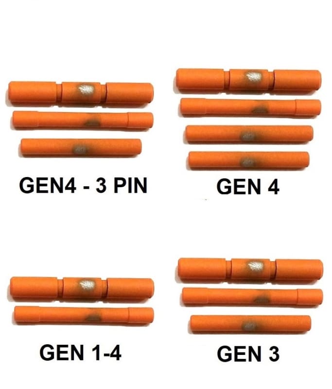GoTo SPORTS GEAR HiViZ Orange Coated Stainless Steel Pin Kits For Glock Generation 1 - 4 (Price Varies Per Kit) GoTo SPORTS GEAR HiViZ Orange Coated Stainless Steel Pin Kits For Glock Generation 1 - 4 (Price Varies Per Kit)