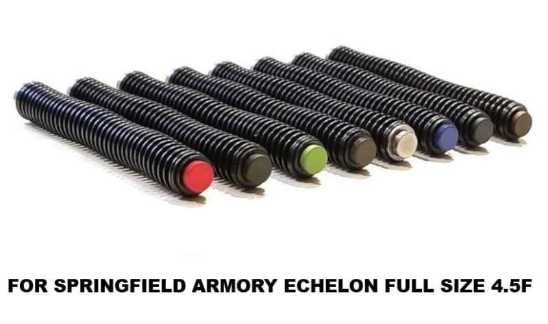 Springfield Armory Echelon Full Size 4.5F Stainless Steel Guide Rod Assembly, Cerakote, Chrome, TiN Gold
