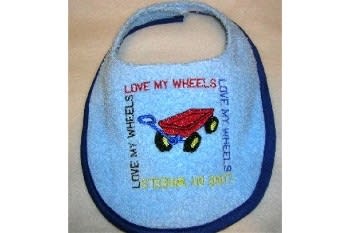 Embroidered Bibs - Clearance Embroidered Bibs - Clearance