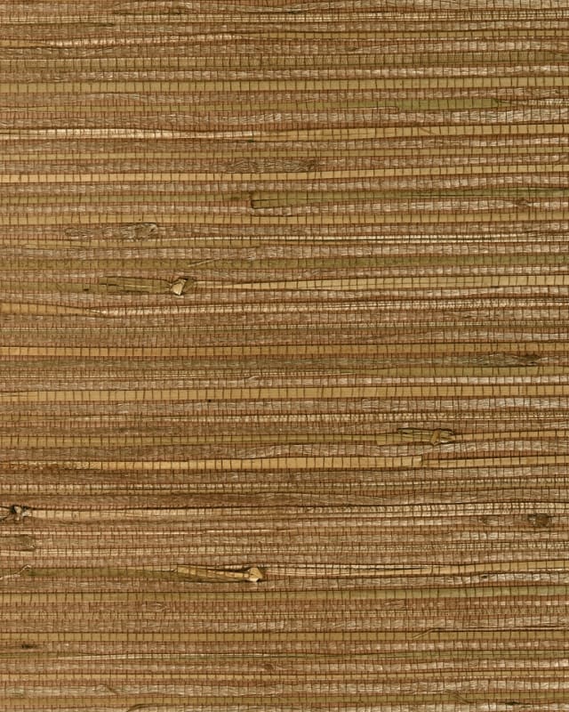 Soft copper brown natural grasscloth