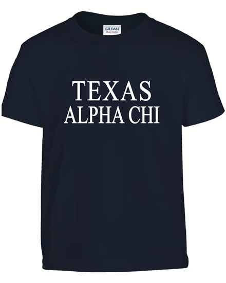 Navy T-Shirt (texas style)- Alpha Chi