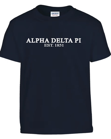 Navy T-Shirt (classic style) - Alpha Delta Pi
