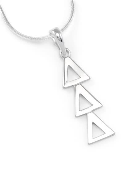 Sterling Lavalier - Tri Delta (charm only)