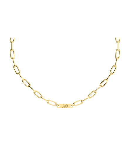 Paperclip and Bar Necklace -  Alpha Phi