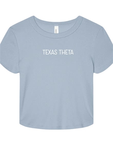 Lt Blue Baby Tee - Texas SIMPLE - Theta