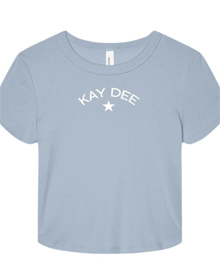 Lt Blue Baby Tee - Star - Kappa Delta